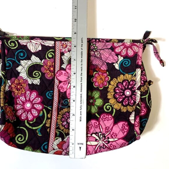 Vera Bradley Floral Multicolored Floral Zip Top Makeup Cosmetic Bag - Picture 7 of 8